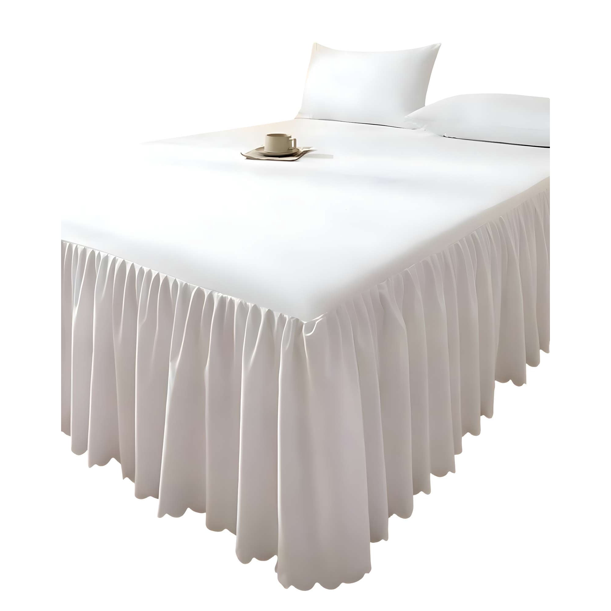 Genérico - Faldon Protector De Cama King 180x200 Cm 05