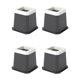 thumbnail image 4 of Elevadores De Muebles Elevadores De Cama Antideslizantes Para Sofá Cama Mesa Trapezoide Negro, 4 of 5