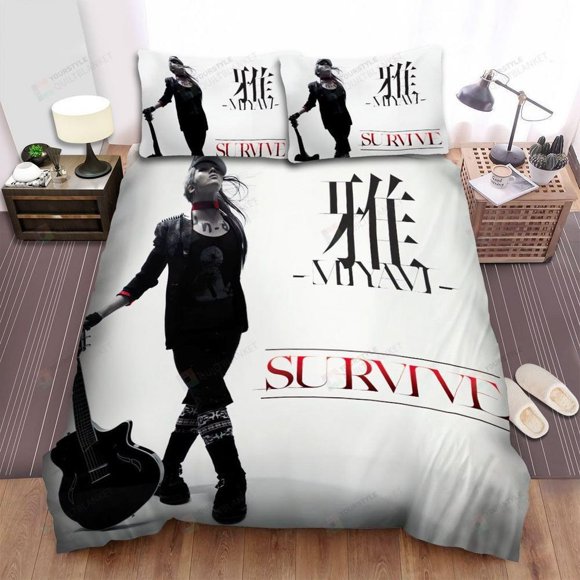 Miyavi Survive Album Cover Quilt Duvet Cover Set Soft Bedding Children3-Piece Bedding Set