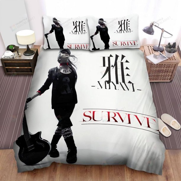 Miyavi Survive Album Cover Quilt Duvet Cover Set Soft Bedding Children3-Piece Bedding Set