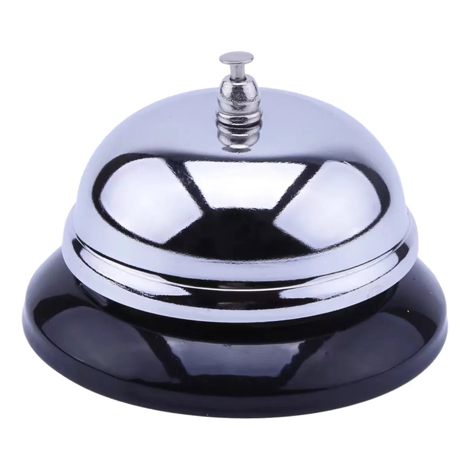 Genérico - Campanilla De Recepción Hotel Cocina Profesional Cromo 8,7Cm