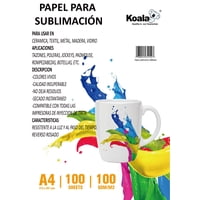 Arkolor - Papel Sublimacion Secado Rapido -Reverso Rosado