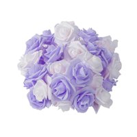 Ioensy - Guirnalda De Luces Led Con Rosas 300 Cm Nolvety 20 Led Para Fiesta Día De La Madre Festival Blanco Y Violeta