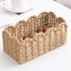 thumbnail image 2 of Pequeña cesta tejida decorativa, organizador de cuerda de papel de borde escalpido, soporte de servilla multiuso para cocina, baño, papel higiénico, toallas y utensilios (tamaño pequeño: 21, 2 of 3