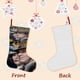 thumbnail image 3 of Calcetines de Navidad Desmarcar Lino Blanco 45cm x 32cm, 3 of 5