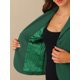 thumbnail image 5 of INSPIRE CHIC Blazer de Trabajo para Mujer con Cuello con Solapa, Manga Larga, Chaqueta de Traje, Verde Oscuro XL, 5 of 6