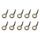 thumbnail image 1 of 10x Guías de ca?a de pescar de acero inoxidable Kit de reparación de punta de ca?a de pescar Oro 6, 1 of 5