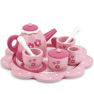 Viga - Juguete Madera Set De Te Rosado