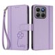 thumbnail image 3 of Funda Cartera Trébol para Motorola Moto G37/G37 Power con Ranuras Tarjetas y Carga Inalámbrica Morado claro, 3 of 6