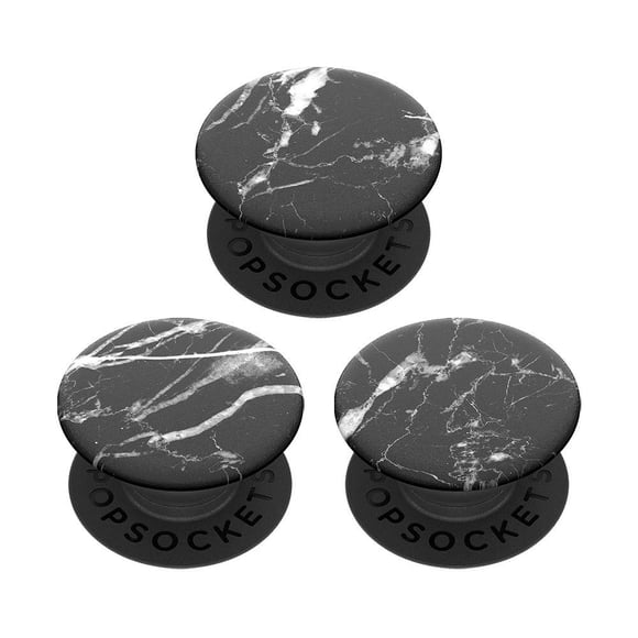 PopSockets PopMinis Mini Agarraderas Paquete de 3 Mármol Negro