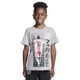 thumbnail image 1 of Remera Messi para niño, corte slim fit, estampado gráfico, algodón, gris jaspeado, talle 8, 1 of 4