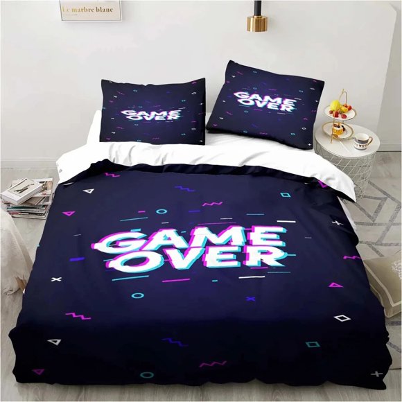 Gaming Duvet Cover SetRoom Decor Boys boys Teen VideoDuvet Cover Bedding Set Let's Play Quilt Cover Bed Set