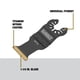 thumbnail image 2 of Cuchilla oscilante DEWALT Dwa4209 Titanium Metal Black, 2 of 6