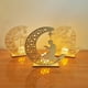 thumbnail image 2 of 3D Wooden Handmade Moon Star LED Lights - Perfect Ramadan Kareem Ornament for Muslims, Eid Crafts, Home Decor & Themed Parties, 2 of 4