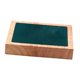 thumbnail image 4 of Soporte De Bandeja De Joyería De Terciopelo De Madera Cuadrado De Almacenamiento Para Pulsera Cadenas Pendiente Verde, 4 of 5