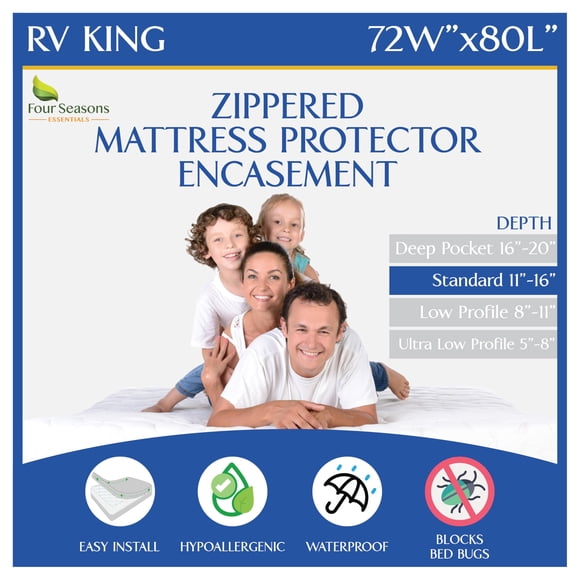 Protector de colchón Four Seasons Essentials RV tamaño king