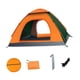 thumbnail image 2 of Tienda De Campaña Automática Instantánea Para Acampar, Ideal Para Mochileros, Playa, Senderismo, Con Ventana Superior, Color Naranja Y Verde., 2 of 5
