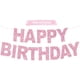 thumbnail image 1 of BEISHIDA Prestrung Glitter Pink Happy Birthday Banner Party, 1 of 3