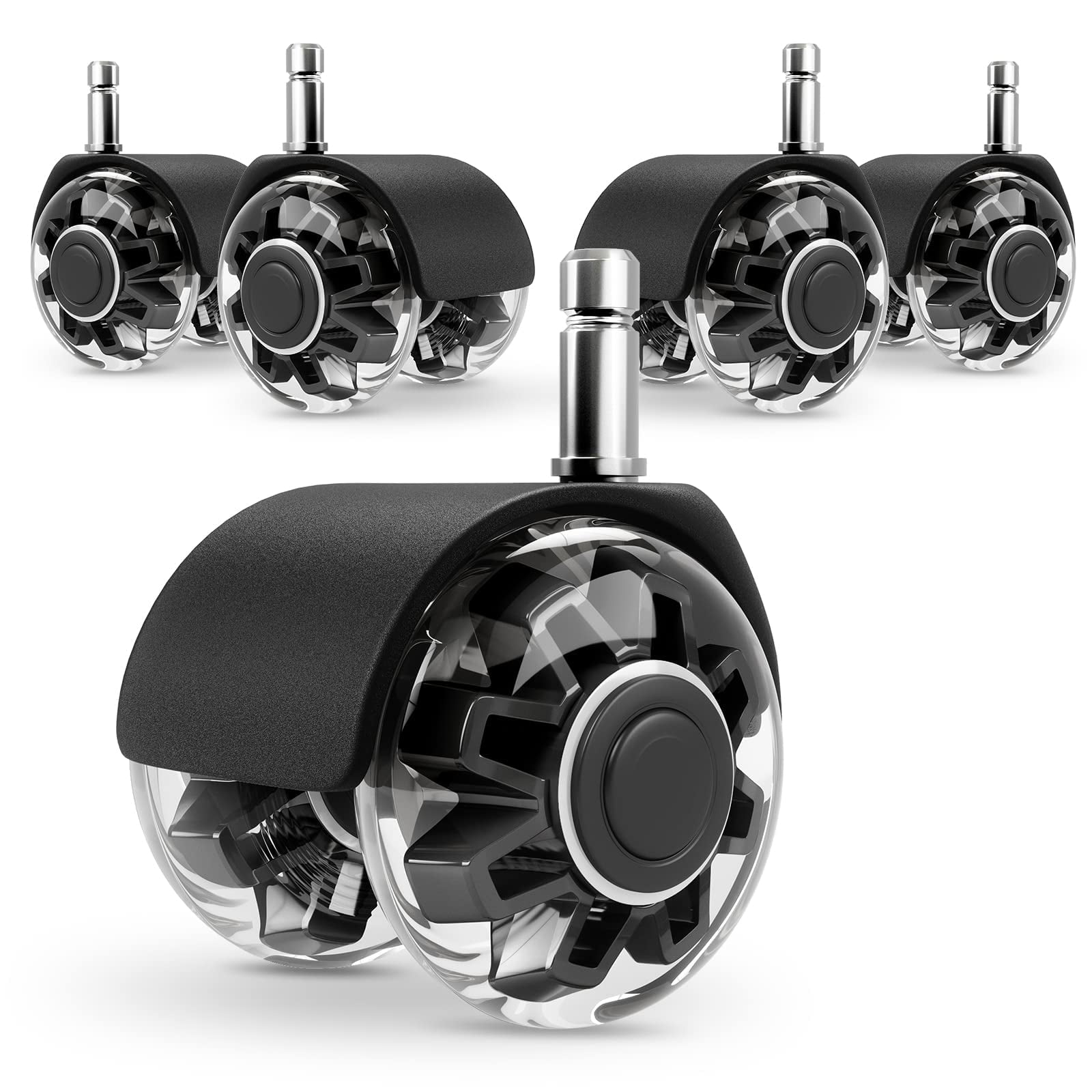 Silla De Oficina Con Ruedas Giratorias Omyoffice Heavy-duty, Juego De 5