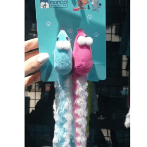 Genérico - Juguete Para Gato Forma Raton 2 Unidades Con Cola