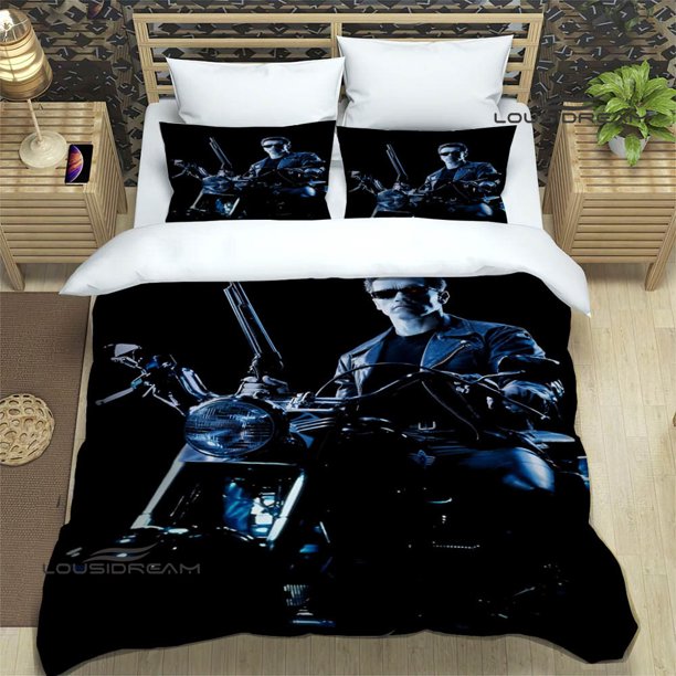 x2311 Bed SheetsSchwarzenegger Terminator Bedding Sets exquisite bed supplies set duvet cover bed comforter set bedding set luxury birthday gift 3-Piece Bedding Set (1 Duvet Cover + 2 Pillow Shams) nj