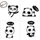 thumbnail image 2 of Adhesivo Switch de Adam Victor, extraíble, bonitos pandas con dibujos animados, 2 of 7