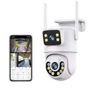 Bazuca - Cámara De Seguridad Exterior Wifi 2K 4Mp Con Doble Lente Ptz