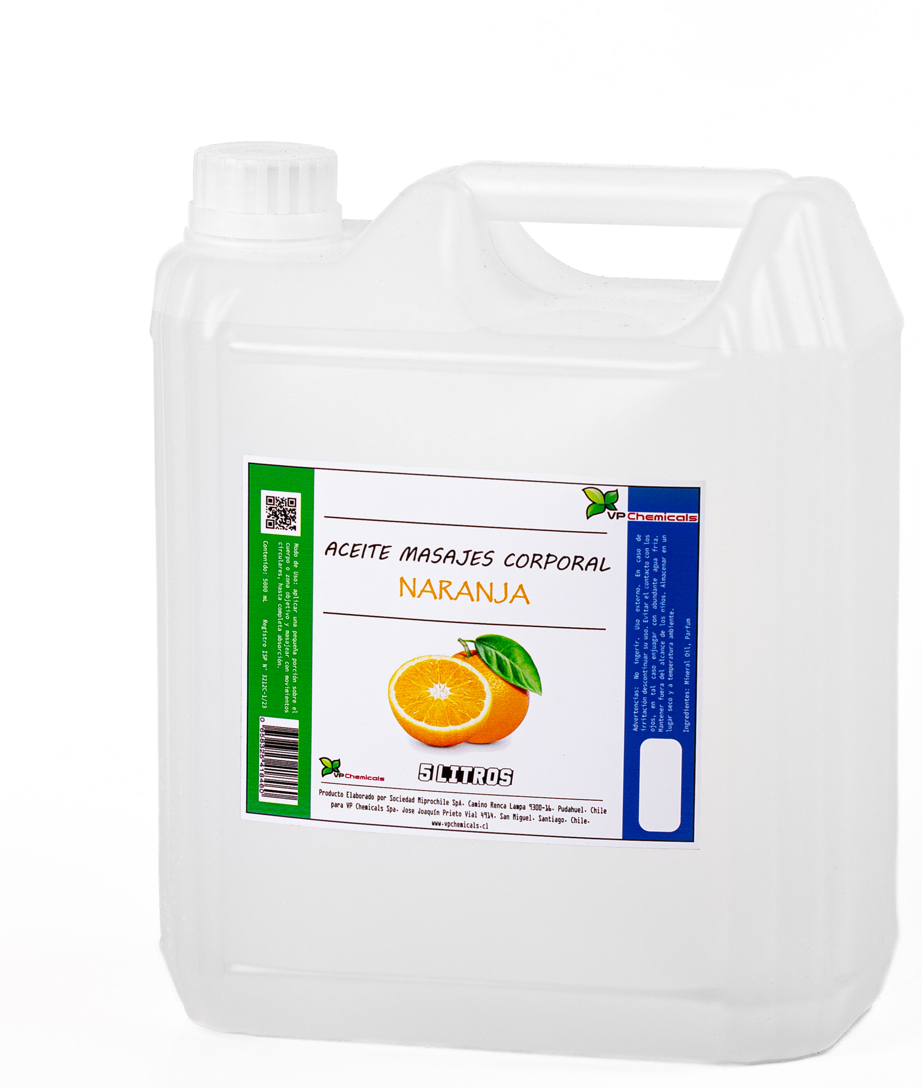 Vp Chemicals - Aceite De Masajes Naranja Bidon 5 Litros