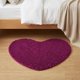 thumbnail image 5 of REGALWOVEN Alfombras de Baño de Chenilla en Forma de Corazón Suaves Absorbentes Alfombras Peludas Antideslizantes Lavables Alfombra de Felpa Púrpura Oscura 24" x 28", 5 of 7