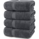 thumbnail image 1 of Juego De 4 Toallas Faciales 32 X 32 Cm Algodón 500 G Set Baño Gris, 1 of 10