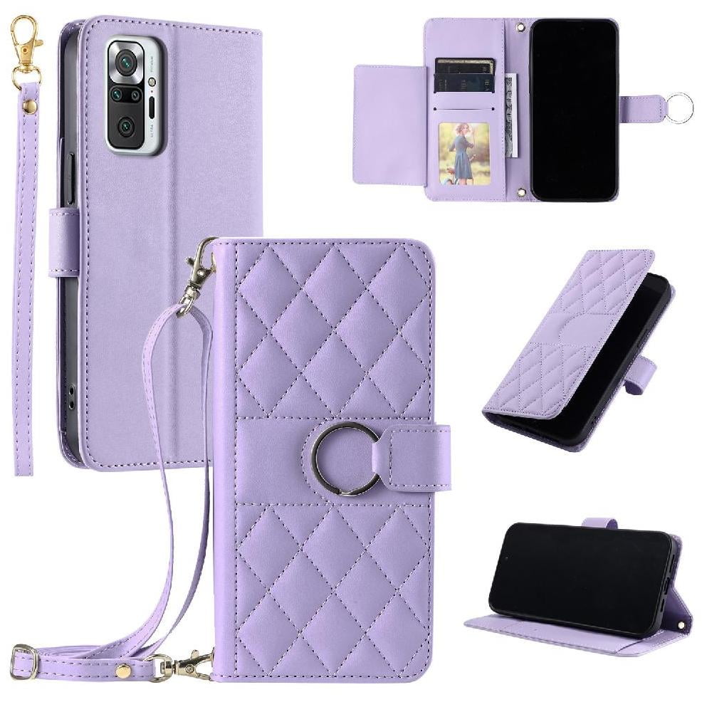 Funda Tipo Billetera Foxdock Para Xiaomi Redmi Note 10 Pro Max – Tapa Abatible Con Correa Para Mujer