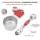 thumbnail image 4 of Juego de 16 piezas de tazas y cucharas medidoras magnéticas HOUJIP de acero inoxidable, 4 of 6