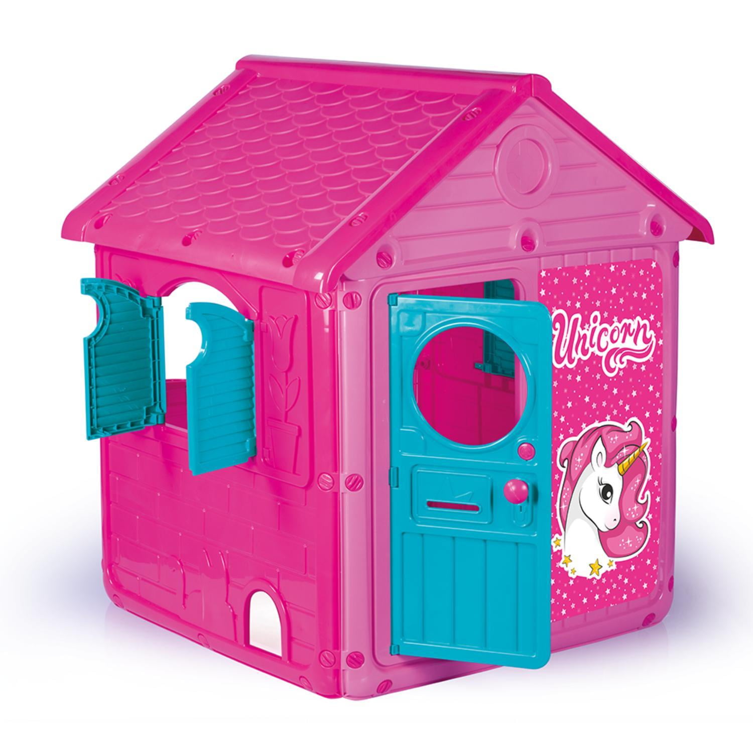 Casa De Juego Rosada Unicornio 125 X 100 X 104 Cm Dolu Rosa Tamaño Unico