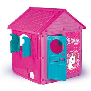 Casa De Juego Rosada Unicornio 125 X 100 X 104 Cm Dolu Rosa Tamaño Unico