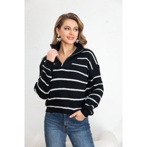 Likeshop - Sweater Mujer Tejido Semi Corto Otoño Invierno Cuello Con Cierre 7019