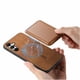 thumbnail image 5 of Funda de Cuero Magnética con Tarjetero para Samsung Galaxy A55 Cubierta Delgada Marrón, 5 of 5