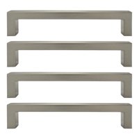 Tirador Corchete Metálico 160X9Mm 4 Un Niquel Dvp