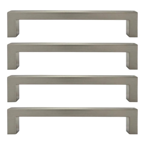 Tirador Corchete Metálico 160X9Mm 4 Un Niquel Dvp