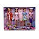 thumbnail image 1 of Set de 4 Muñecas de Moda Glamour Girls con Atuendos de Profesión, 1 of 1