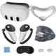 thumbnail image 1 of VR Accesorios Set Para Meta Quest 3, Cubierta protectora para la cara, empuñaduras para el mando, cubierta para los auriculares, protector para la lente y cubierta para la carcasa - Blanco, 1 of 8