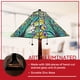 thumbnail image 3 of Lámpara de mesa Amora estilo Tiffany pavo real turquesa 58 cm, 3 of 7