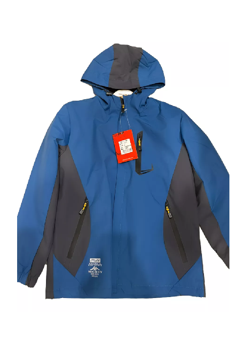 Genérico - Chaqueta Cortaviento Deportiva Ultra Liviana Micropolar Azul Marino, Talla M