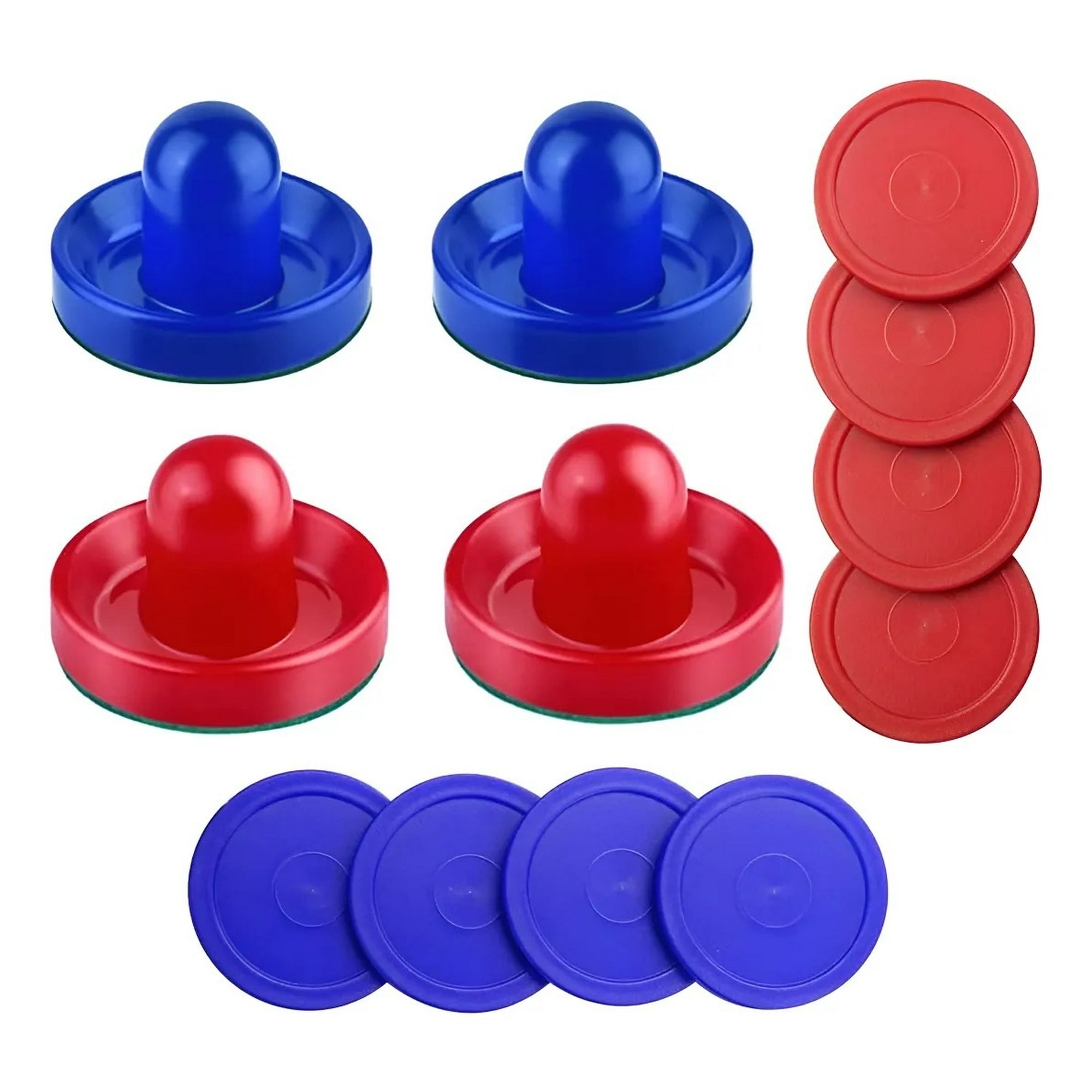 Genérica - Juego De 4 Manerales Y 8 Discos Para Mesa De Hockey De Aire