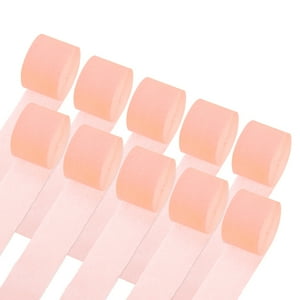 Decoración Uxcell Cinta De Papel Crepé Blanca 1.8 In X 25 M