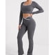 thumbnail image 3 of Conjunto Yoga Mujer Flare Líneas Estilo Moderno - YJ320, 3 of 5