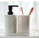 thumbnail image 3 of Set Juego De Baño 3 Pieza Jabon Dispensador Cepillo Plastic crema, 3 of 3