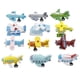 thumbnail image 2 of Juego De 12 Piezas De Aviones De Madera Coloridos, Modelo De Avión, Juguetes Para Ni?os, 2 of 5