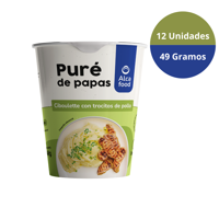 Alcafood - Vasos Puré Ciboulette Con Pollo 12X 49 Gr