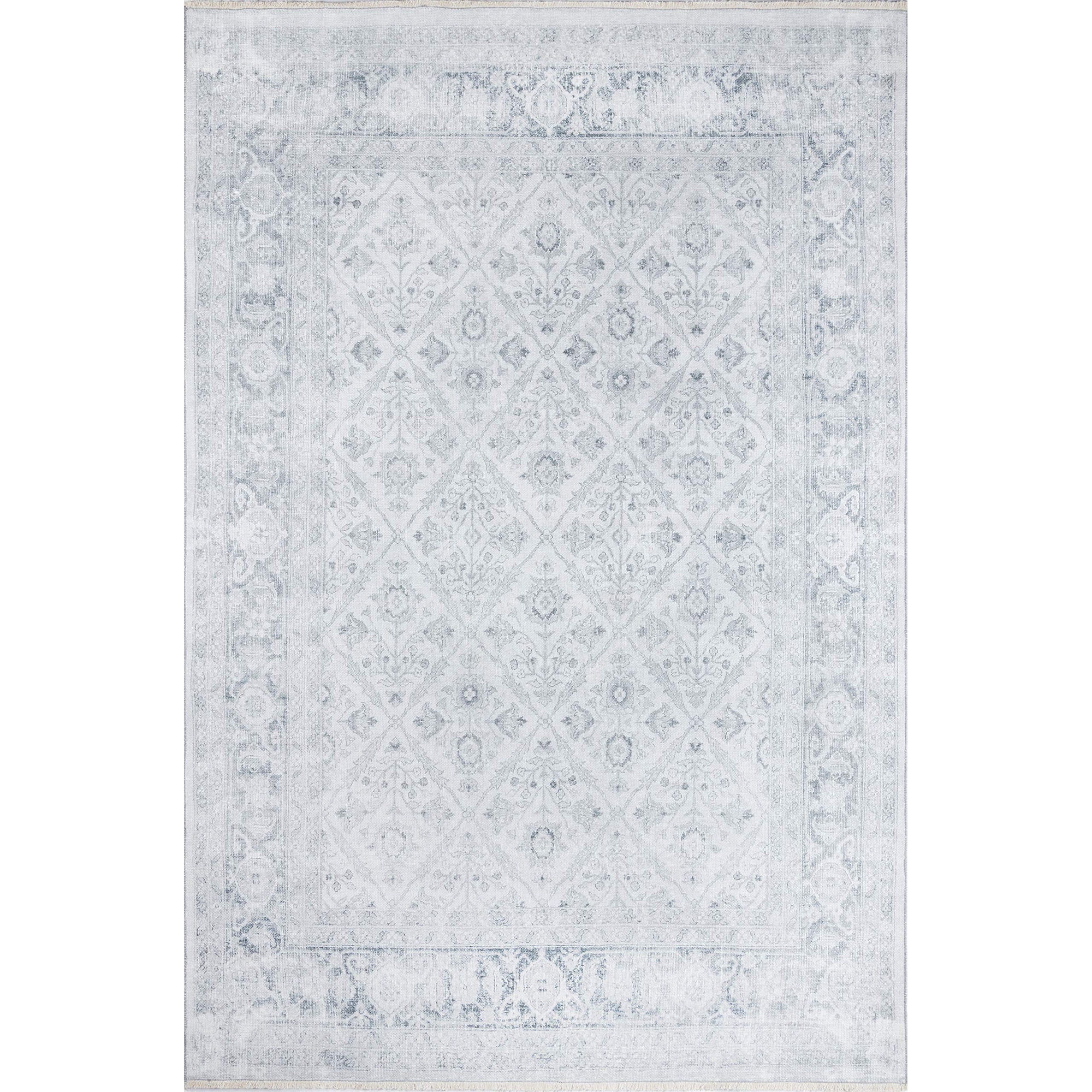 Alfombra Area Momeni De Algodón Y Poliéster Gris, 120 Cm X 180 Cm