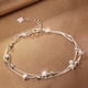thumbnail image 3 of Pulsera Plata Fina 925 Elegante Cuentas De Estrellas Regalo plateado Talla única, 3 of 9